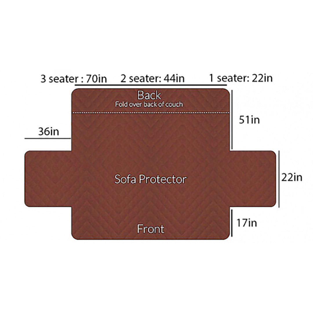Mat Ultrasonic Sofa Cover-Sofa Runner (Beige)