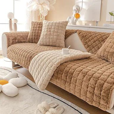Couch Cover Sofa Covers, Anti Slip Sofa Slipcover (Copper Brown)