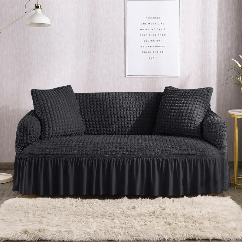 Turkish Bubble Sofa Cover (Black)