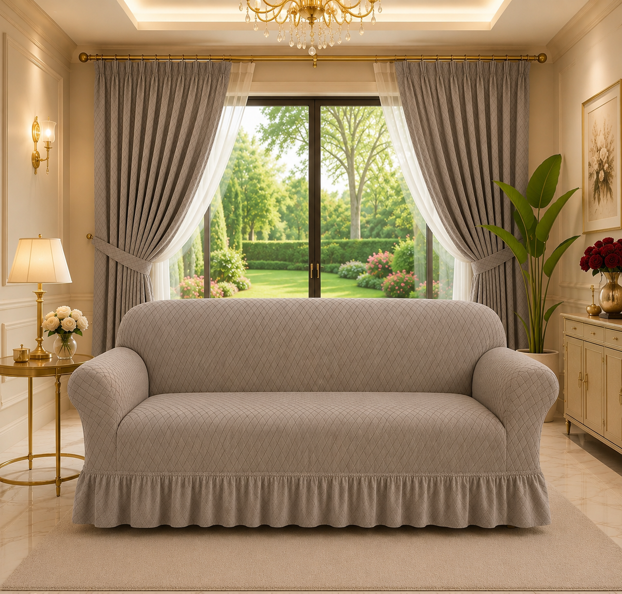 BUTTERFLY FABRIC SOFA COVER