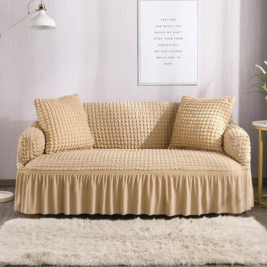 Turkish Bubble Sofa Cover (Skin / Beige)