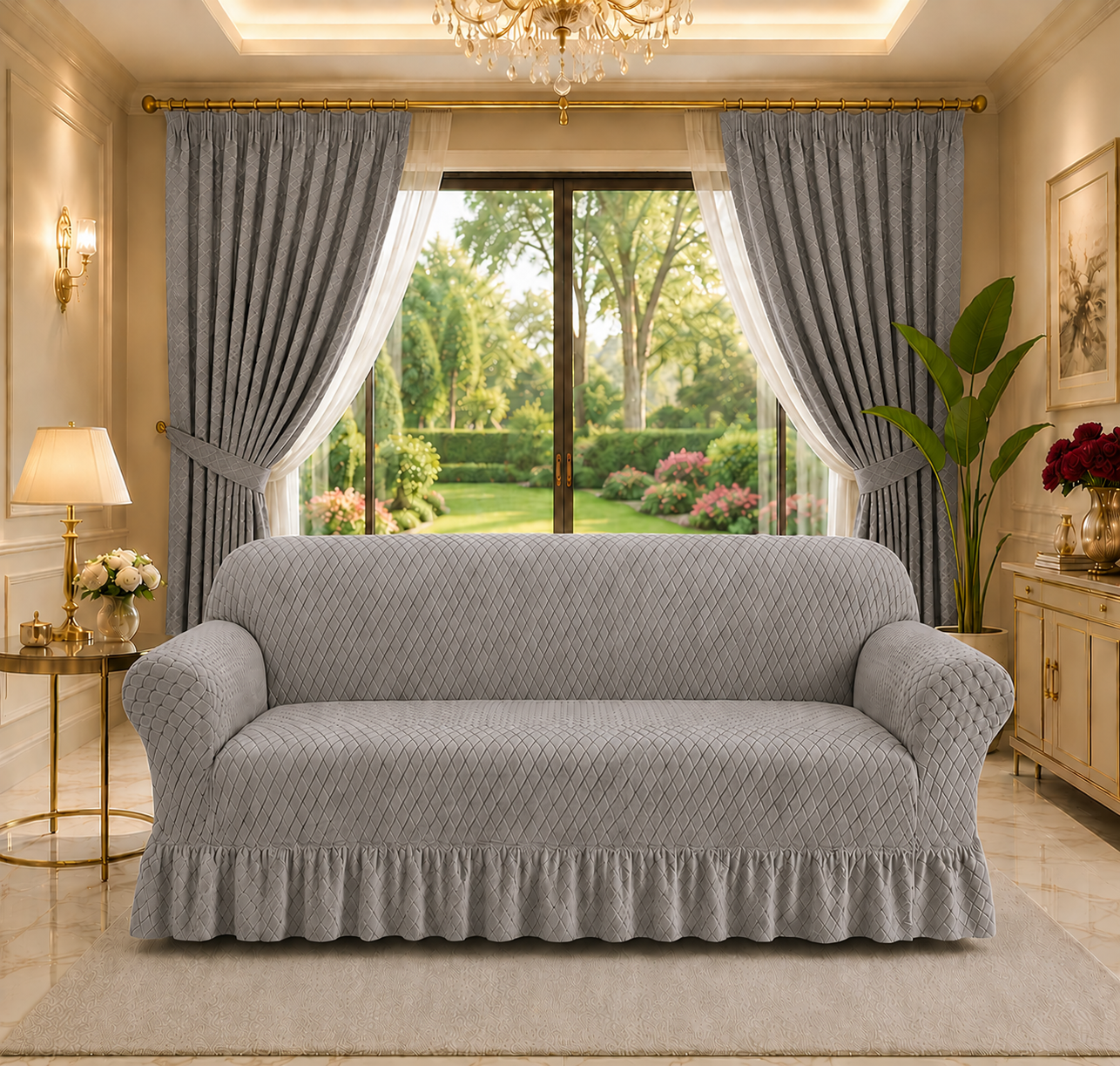 BUTTERFLY FABRIC SOFA COVER