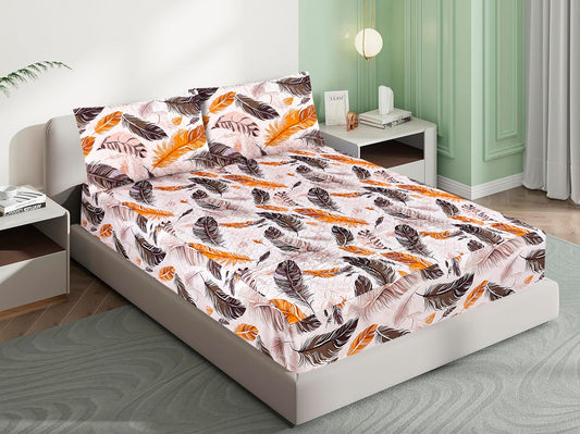 Mat Printed Quilted Ultrasonic 100% Waterproof Fitted Bed Sheet With Pillow