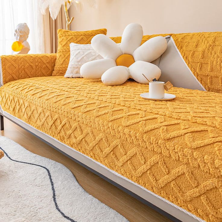 Couch Cover Sofa Covers, Anti Slip Sofa Slipcover (Caramel)