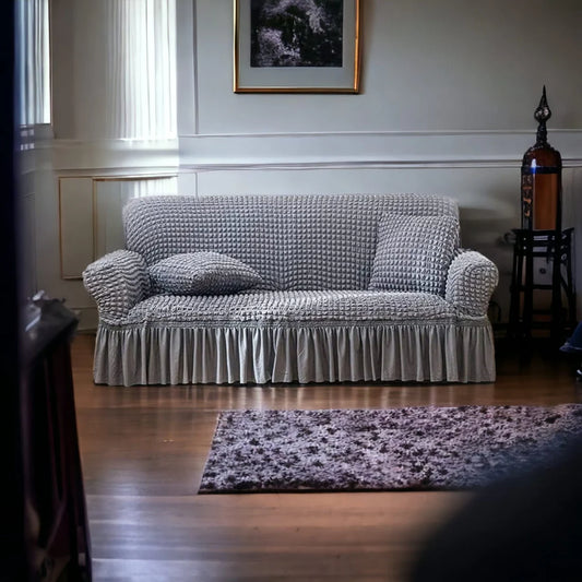 Turkish Bubble Sofa Cover (Silver Grey)